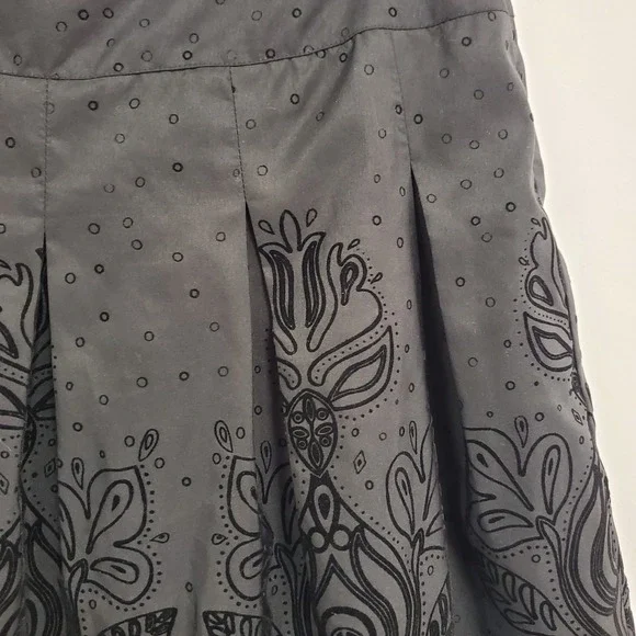 Apt 9 Womens Velvet Burnout Fairy Grunge Whimsigoth Skirt Size 4 Black Romantic - Picture 2 of 12